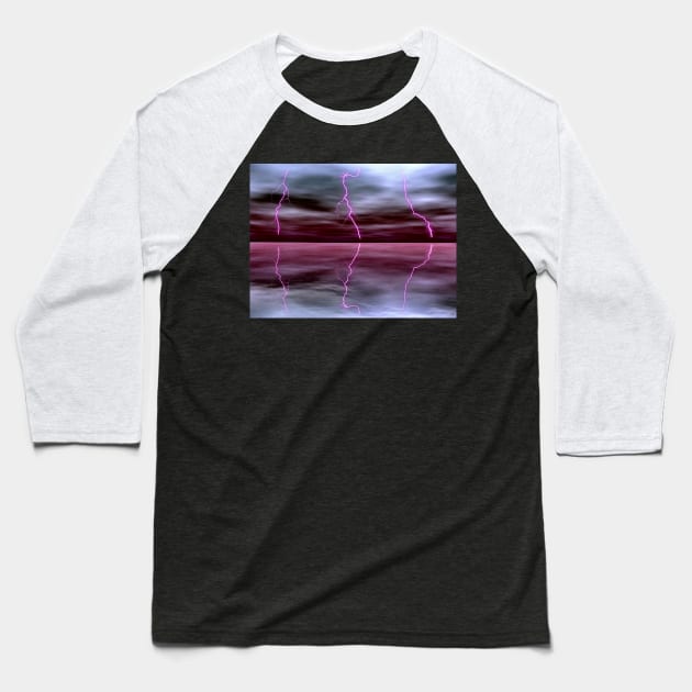 Lightnings Reflection Baseball T-Shirt by danieljanda